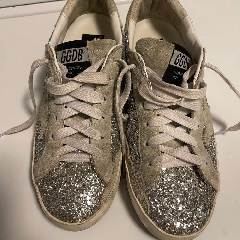 Golden Goose super star glitter sneaker size 37